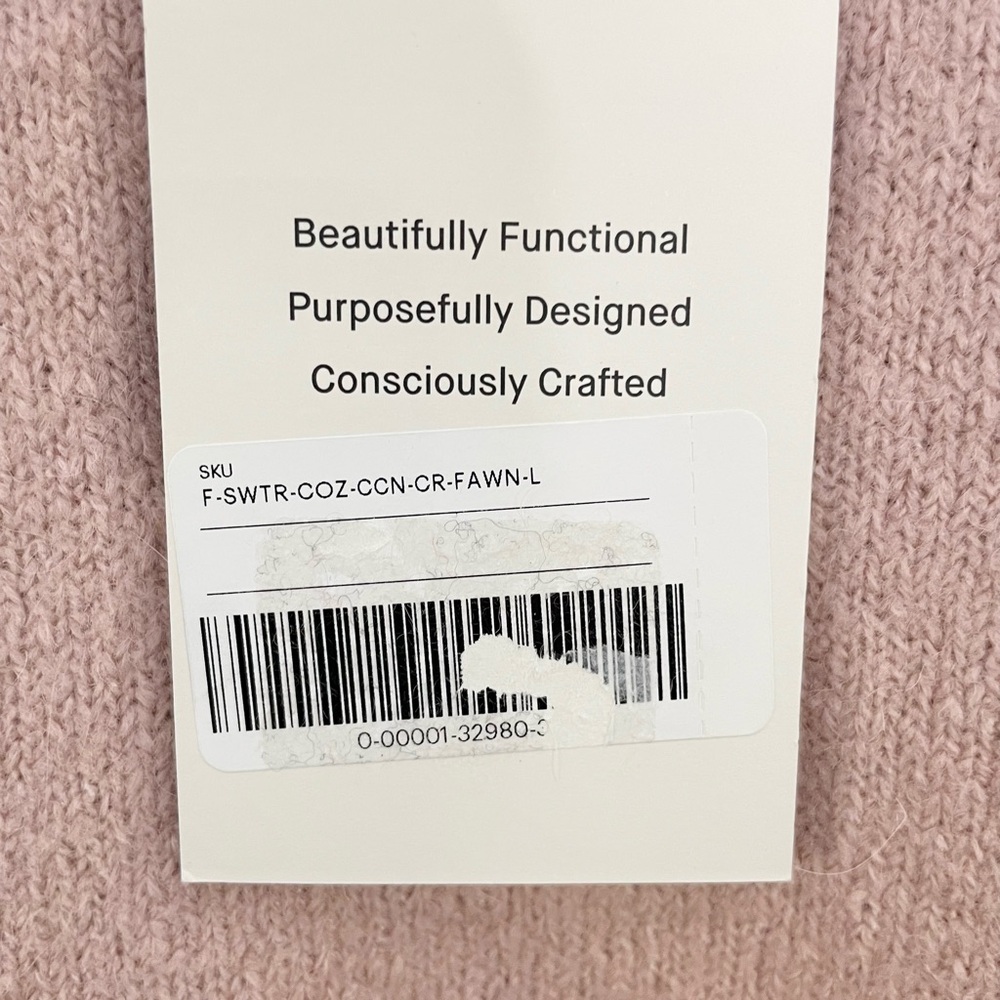 Everlane The Coccoon Crew Sweater In Plush Cotton Wool Alpaca Pink NWT - Picture 6 of 14